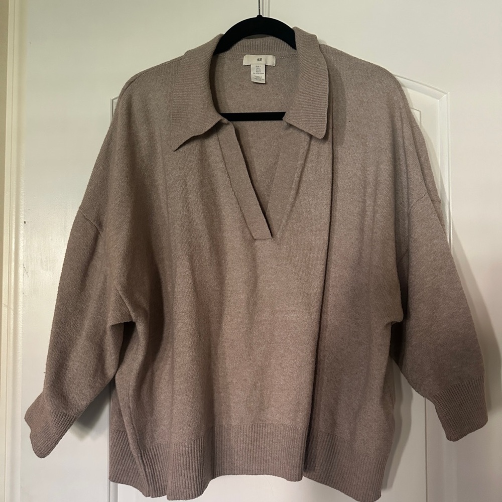 H&M Beige Knit Sweater